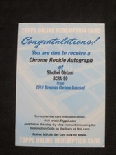 2018 Bowman Chrome Rookie Autographs Shohei Ohtani Batting #BCRA-SO card