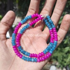 Rainbow Rondelle Beads . 6mm Smooth Rondelle Beads . Beautiful Rainbow shaded