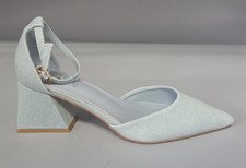 Gold Gold Women's Genuine Leather Strappy Blue Jeans High Heels