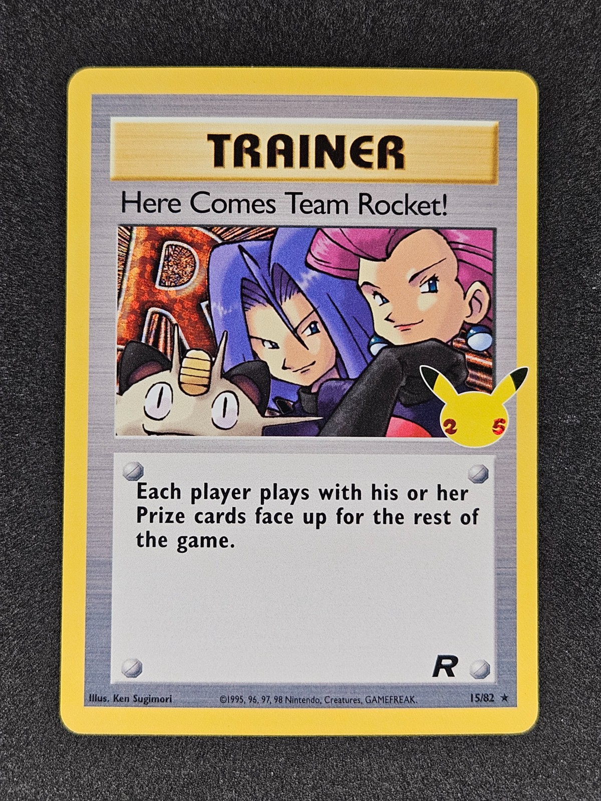 Here Comes Team Rocket! 15/82 25th Celebrations Team Rocket Pokemon Card NM