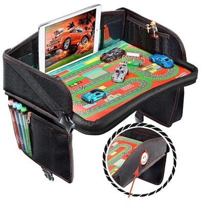 Coolmum Kids Travel Tray, Toddler Car Seat Tray, Double Sided Activity