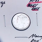 1926-D Denver Mint Mercury Dime, Superb Gem AU+++, RARE This Nice!