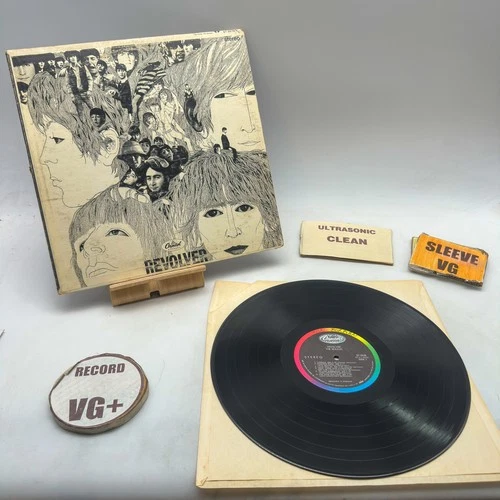 The Beatles- Revolver VG+/VG Ultrasonic Clean 1968 Los Angeles Pre