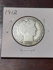1912 Barber Half Dollar  (FREE Shipping)