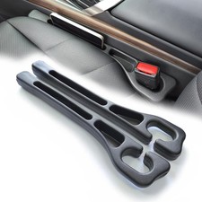 Wuzno 2 Pack No Drop Car Seat Gap Filler Guard, Stopper/Catcher to Fill Black