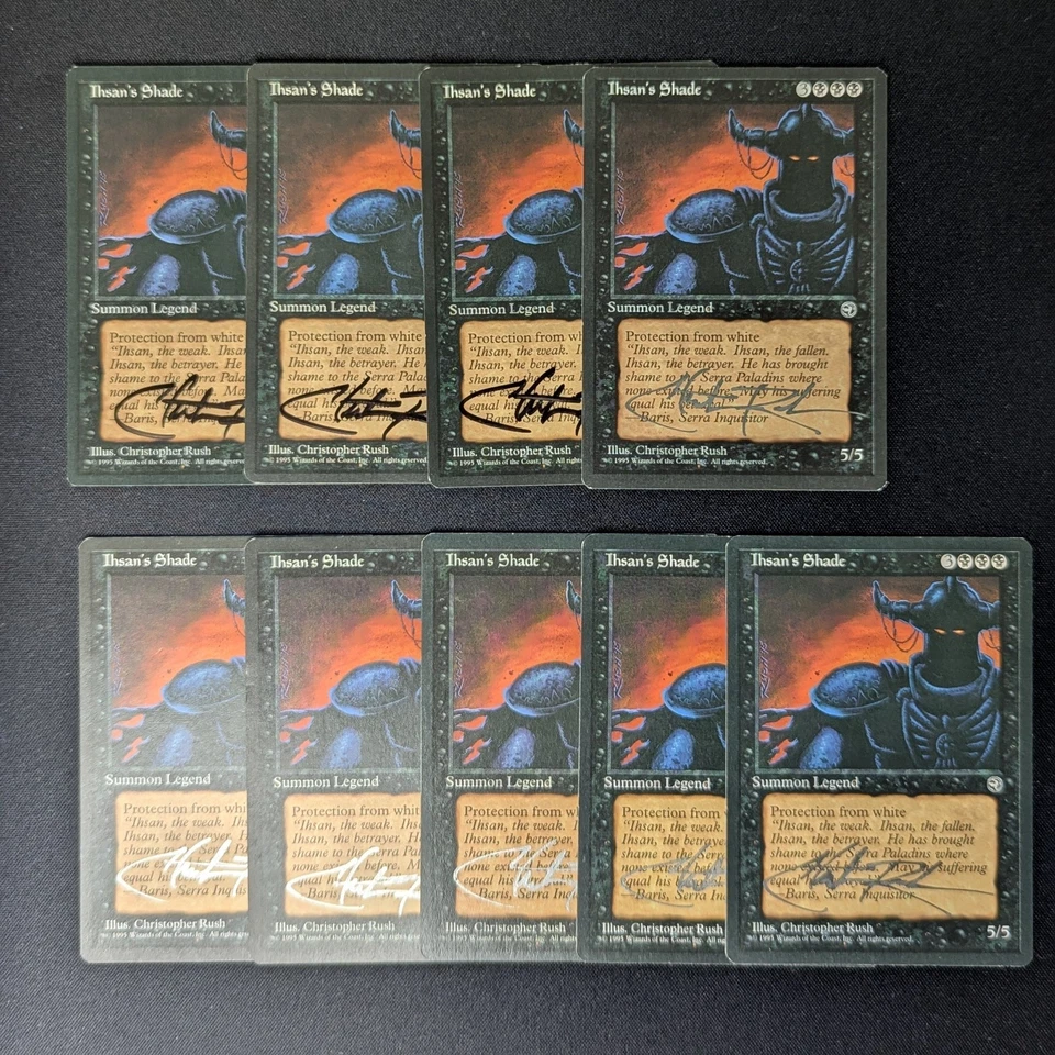 Signed Christopher Rush Magic The Gathering NM-MINT Ihsan's Shade Homelands - Image 2 of 4