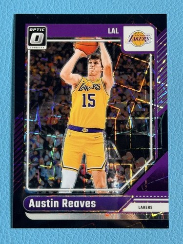 Austin Reaves 2024-25 Panini Donruss Optic 35/39 Black Velocity Lakers #140