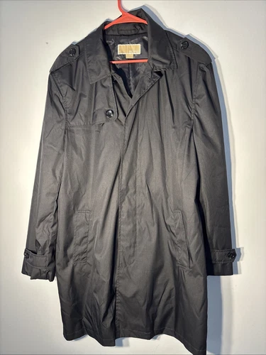 Giacca donna Michael kors idrorepellente antipioggia nera foderata con bottoni tg M