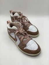 Air Jordan 1 Mid Pre School White/Legend Pink-Sail FN7492-161 Big Kid Size 2Y