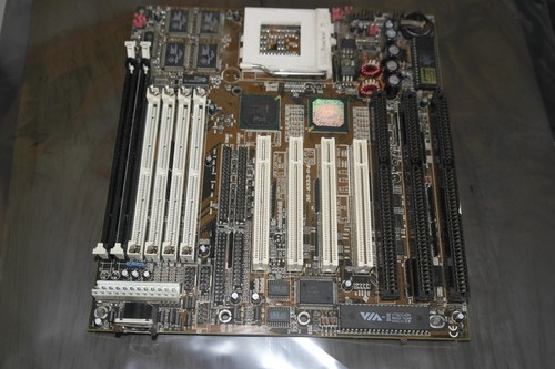 Socket 7 AT motherboard PCI ISA 512 cache 430 TX PCPartner TXB820DS 35-8333-04 - 第 1/10 張圖片