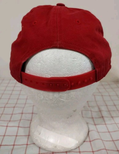 Nike True Air Cap Hat Red Gray Adjustable Snapback Embroidered Two Toned - Picture 4 of 7