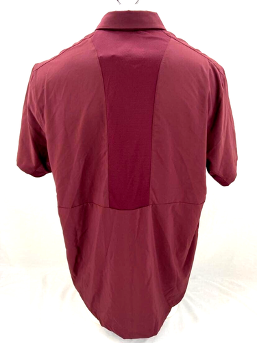 MSU Mississippi State Bulldogs Adidas Stadium Coaches Polo Maroon Shirt Men's XL - Picture 2 of 8