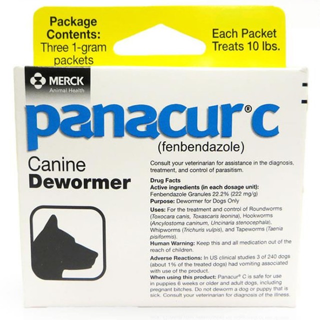 Panacur C Canine Dewormer Dog Roundworm Hookworm Tapeworm Whipworm Treatment eBay