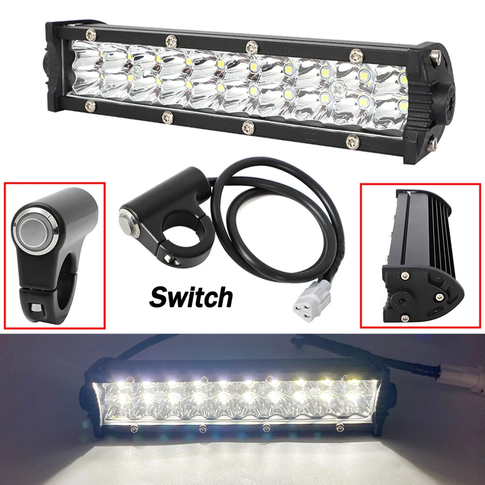 NEW 60W LED Headlight Light Bar Kit For Honda CR125 CR250 CRF110 CRF250R CRF450R - Image 3 of 4
