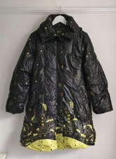 Size 14 Waterproof Fantasy Snow Castle Puffer Hooded Coat Colour Black