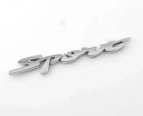 Buy Pair Quality 3D METAL SPORT Logo Car Sticker Rear Trunk Emblem Badge Decal - Black Online In India - Foto 6