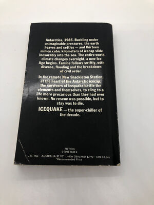 Crawford Kilian Ice Quake Paperback Book 