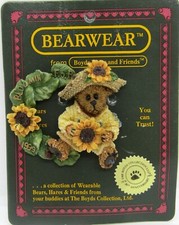 Boyds Bears And Friends Bear Wear Pin Bloomin F. O. B. 1999 Pin Brooch