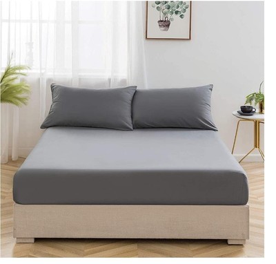 2 Stück Bügelfreie Spannbettlaken Luxus Bettwäsche King Size Bettwäsche Set Chic