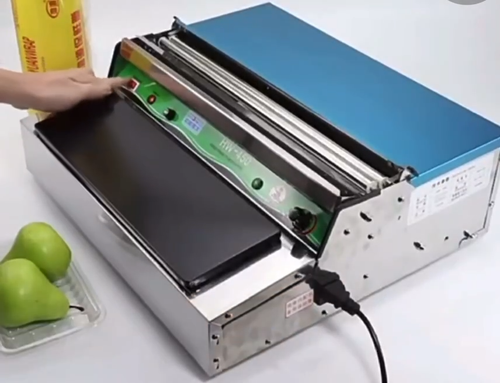 220V Elektrische Heizung Kunststofffolie Versiegelungsmaschine Obstballenpresse Lebensmittelverpackung 45CM - Video 1 von 1