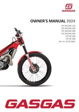 GAS GAS GASGAS Owners Manual Book Guide 2024 TXT RACING 300 US