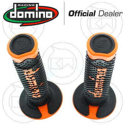 Domino Racing Xm2 Grips Black/Orange Pair - A25041C4540C7-0 - Speed Addicts