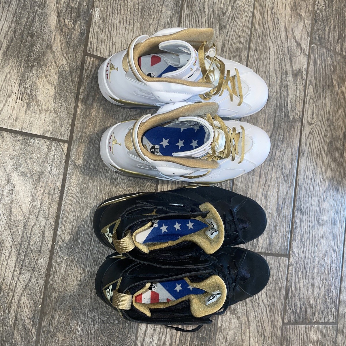 Size 12 - Jordan 7/6 Retro Golden Moments Pack 2012 | eBay