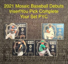 2021 Mosaic Baseball DEBUTS You Pick Rookie Card Complete Your Set PYC #1-20