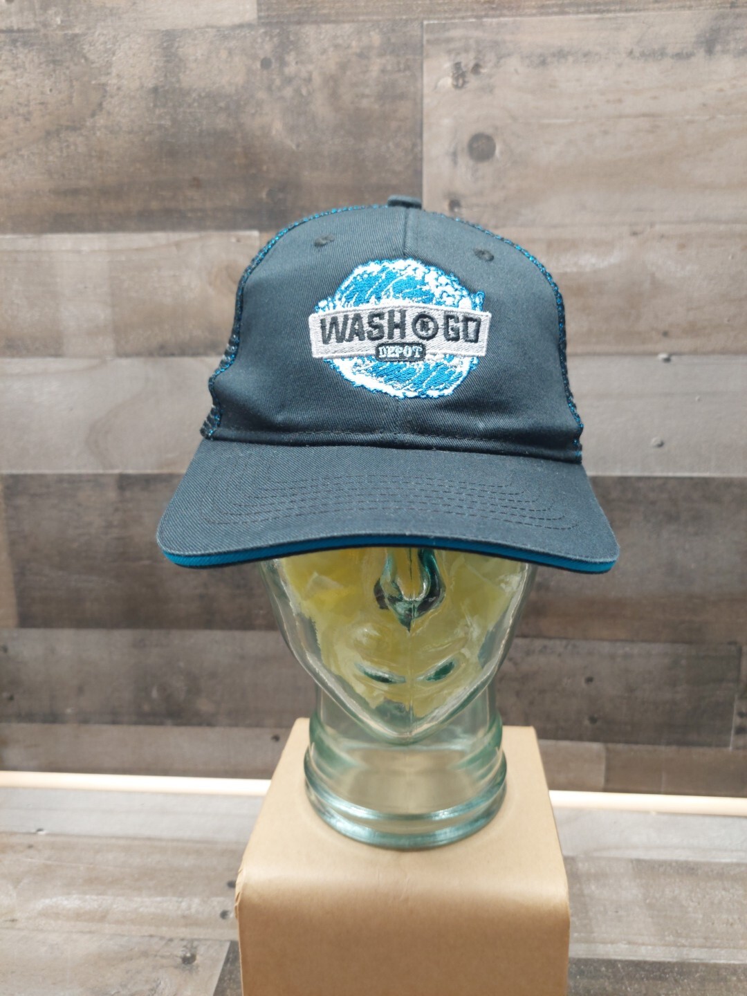 Wash N Go Depot Black Mesh Trucker Style Snapback Hat