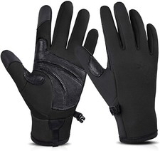Winter Gloves for Men Women, Touch Screen Anti-Slip Gloves for Running Size:L