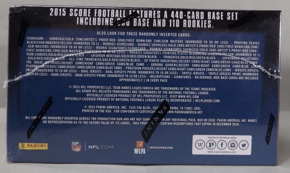 2015 Panini Score - Factory Sealed 288 Cards - Superbowl L - Retail Box - Image 3 of 3