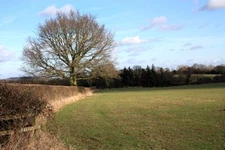Photo 6x4 Footpath to Gilver's Lane Hook Bank Dropping down gently from H c2009