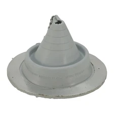 Retro/Zipper Metal Roofing Pipe Boot Flashing, 3/4" to 7-1/4" Pipes, Color Gray