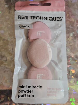 REAL TECHNIQUES -- MINI MIRACLE POWDER PUFF TRIO -- 3 Mini-Schwämmchen -- OVP!!