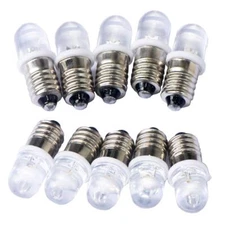 	10pcs E10 Screw DC12V Warm White Spot Led Bulb Light DC12V Warm White	
