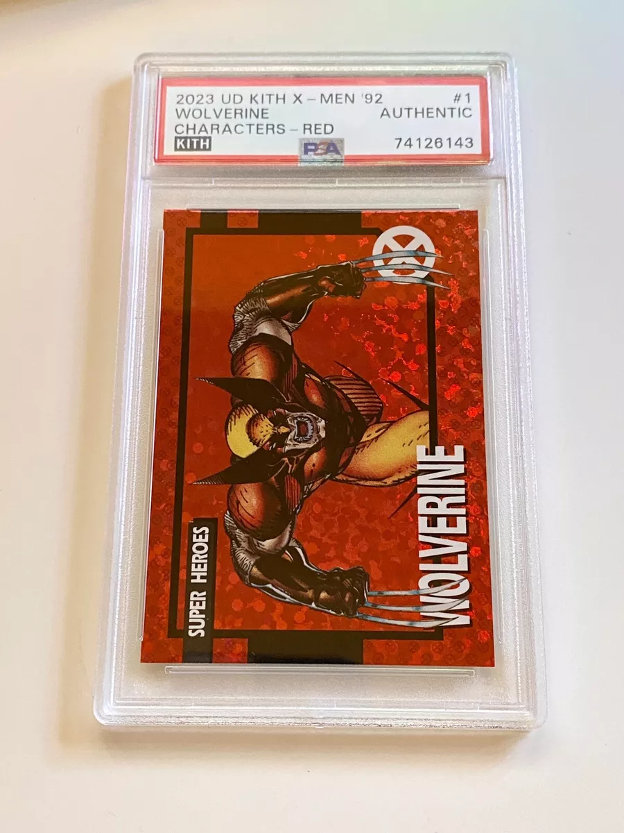 KITH Marvel X-Men PSA Card #1 Wolverine 1/100 Red Hologram Upper Deck