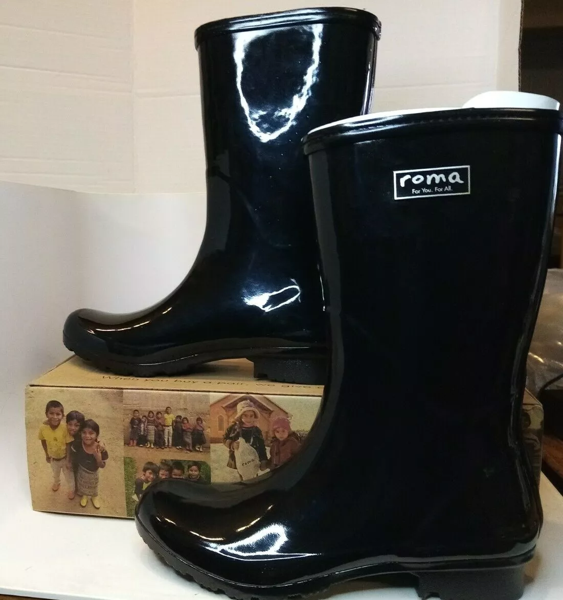 Roma rubber boots sales