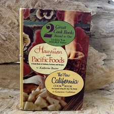 Hawaiian and Pacific Foods and The New California Cookbook HC/ 1955  MCM