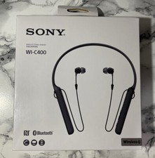 Image of sony wi-c400 wireless in-ear headphones BLACK COLOUR