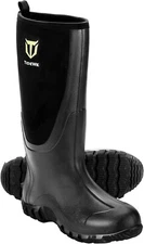 Rubber Boots Waders for Men Multi-Season Size 10 Black TIDEWE