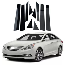 10x Black Car Pillar Post Window Cover Trim Fit For Hyundai Sonata 2011 -2014 US