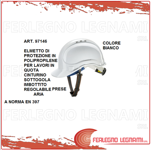 ELMETTO CASCO CASCHETTO CAPPELLO PROTEZIONE OMOLOGATO EN397 97146 COLORE  BIANCO | eBay