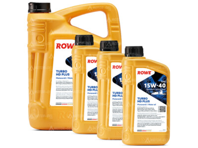8 Liter (5L+3L) ROWE HIGHTEC TURBO HD SAE 15W-40 PLUS Motoröl Made in Germany