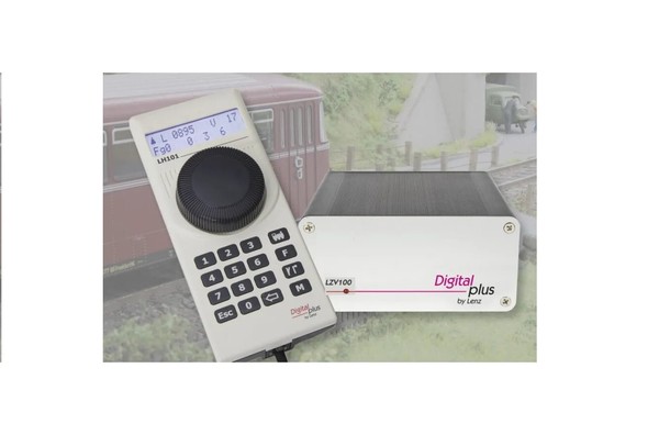 Set de Central digital DCC LENZ LZV100 y mando LENZ LH101