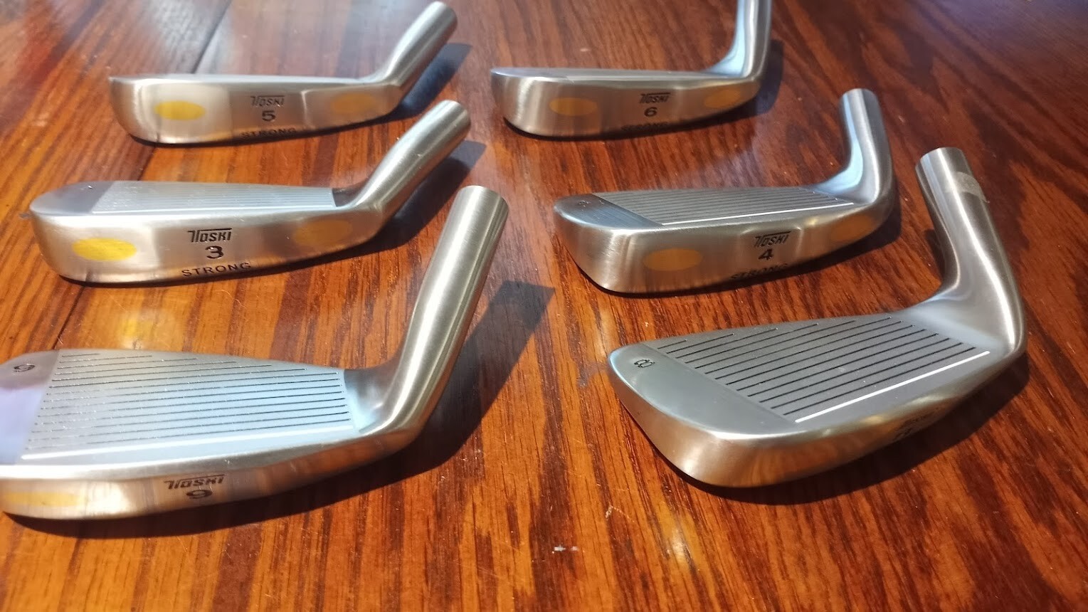 SIX new toshi Iron Golf Heads only Tough Shot #3,4,5,6,8,9 (49A)