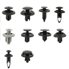 100pcs Bumper Clips Fender Trim Car Auto Push Pin Rivet Fastener+ 5 Tools