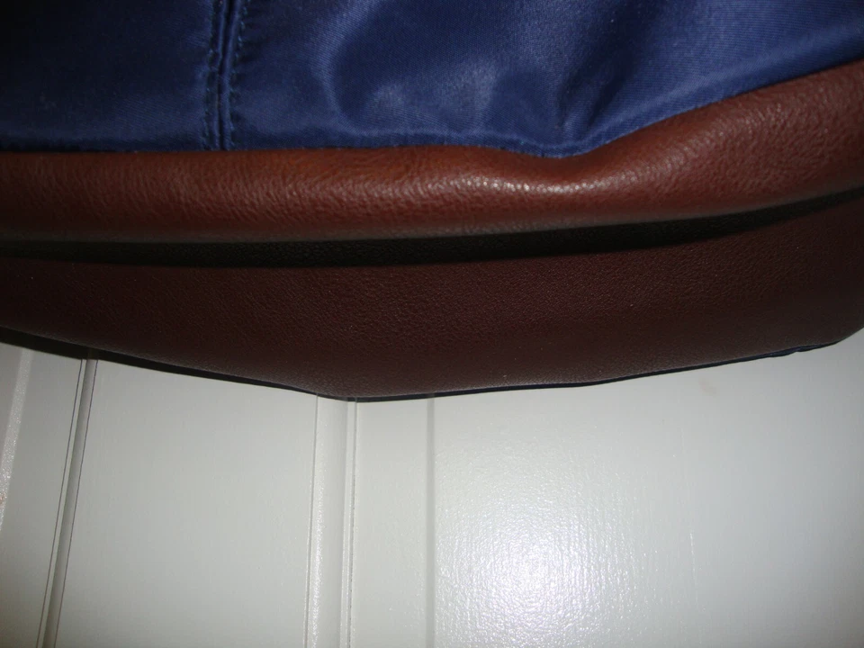 Фирменная сумка для подгузников холщовая синяя/коричневая детская сумка-тоут органайзер для путешествий 391 - Изображение 3 из 4