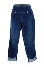 Belle by Kim Gravel TripleLuxe Denim Cropped Jeans Dark Indigo