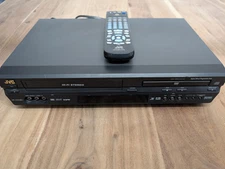 JVC HR-XVC26U DVD VCR Combo Player Recorder VHS with Remote, Manual TESTED Works