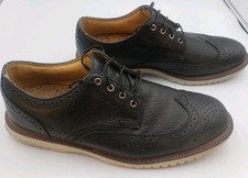 FOOTJOY FJ Club Casuals Wingtip Shoe SIZE 9.5M Black Oxford Spikeless Golf 79059